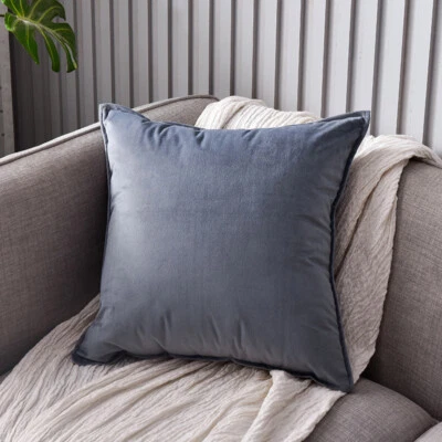 Funda de almohada de felpa de piel esponjosa peluda decoración de sofá de hogar funda de cojín suave tiro ##⇘ Foto 1 de 4