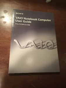 Sony Vaio Notebook Computer User Guide - For Laptop Models PCG-F370 & PCG-F390 - Picture 1 of 2