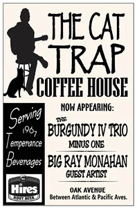 THE CAT TRAP Coffee House 1967 Wildwood NJ GIG CLUB POSTER - Picture 1 of 2