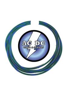 ALAMBRE AUTOMOTRIZ 20 AWG ALTA TEMPERATURA ALAMBRE GXL VERDE CON RAYAS AZULES BOBINA DE 25 PIES - Imagen 1 de 1