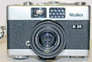 Rollei B35, cámara fotográfica compacta de 35 mm con estuche, correa para muñeca y filtro UV / capucha - Imagen 1 de 15
