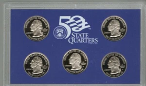 Set originale USA 2008 Proof (PP) 5x quarti da 5 aste senza spese di spedizione - Foto 1 di 2