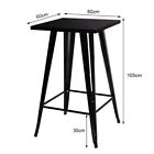Breakfast Bar Table And 4 Stools Kitchen Dining Room Furniture Set Tolix Style