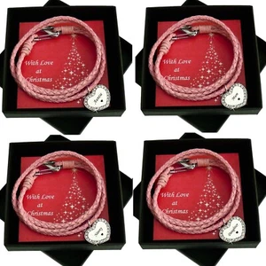 Lederarmband Für Mum, Mami, Schwester, Tochter, Tante In Weihnachtsgeschenkbox - Bild 1 von 11