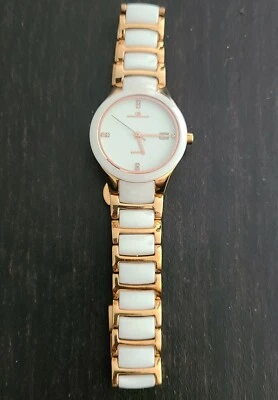 Oceanaut White Rose / Gold Woman's Ladies Genuine Watch Sapphire with Month - Image 1 of 4