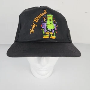 Vtg Truly Twisted Frankenstein Hat Mens Snapback Black Pepsi Doritos 90s USA - Picture 1 of 13