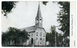 Postkarte - Flandreau, South Dakota Catholic Church - 1908 - Bild 1 von 2