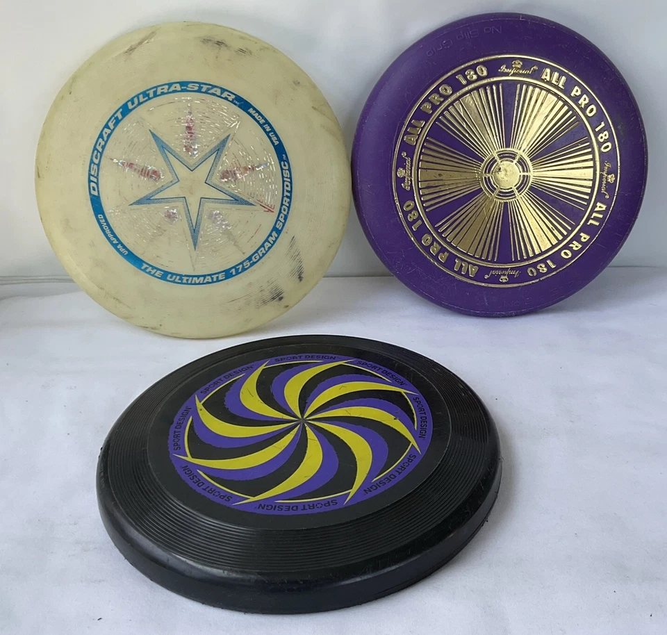 3 discos voladores de colección Imperial All Pro 180/Discraft Ultra-Star 175/diseño deportivo  Foto 1 de 4