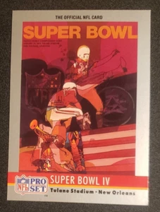 1990 NFL Pro Set #4 Super Bowls: IV Tulane Stadium/New Orleans 40% OFF 2 or MORE - Picture 1 of 2