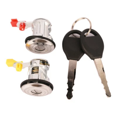 1 par de cilindros de cerradura de puerta con llave para Nissan Xterra 2000 2001 2002 2003 2004 Foto 1 de 4