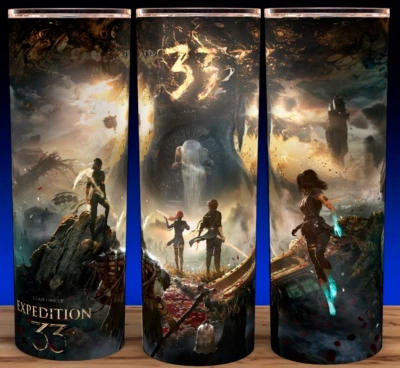 Clair Obscur Expedition 33 Gaming RPG Novelty Cup Mug Tumbler 20oz