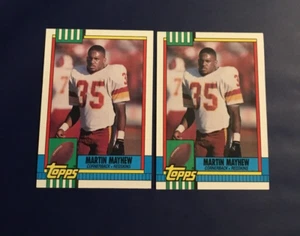 1990 Topps # 130 MARTIN MAYHEW Lot 2 Washington Redskins - Picture 1 of 1