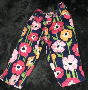 Retired Gymboree Cari Floral Pants Sz 4 Blue Pink Orange - Picture 1 of 5