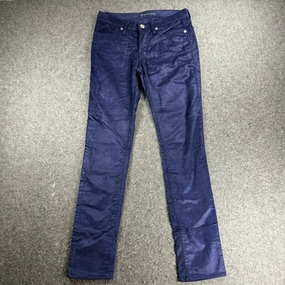 Rock & Republic Berlin Corduroy Pants Women's Size 6 Medium Blue Slim Fit - Image 1 of 4