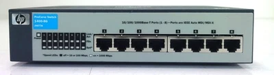 HP ProCurve 1400-8G Gigabit Ethernet switch di rete 8 porte RJ-45 J9077A no alimentatore - Immagine 1 di 4