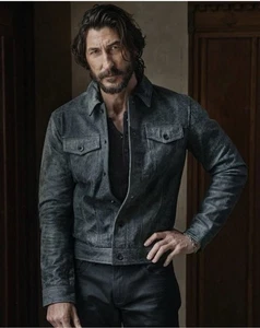 $698 NWT Brand New John Varvatos Andrew Trucker Jacket EU 46 USA 36 - Picture 1 of 16