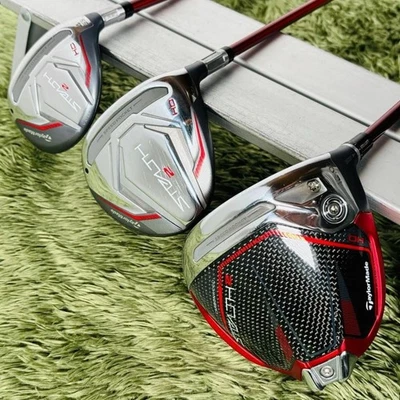 TaylorMade ALL STEALTH2 HD 8-Piece Set Ladies Golf Right 1W.5W.4UT.7-9.P.S - Image 1 of 4