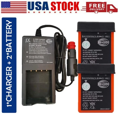 ◉ 2X Batería BA223030 + QA108600 QD108300 24V Cargador de Batería para Grúa HBC Control Remoto Foto 1 de 4