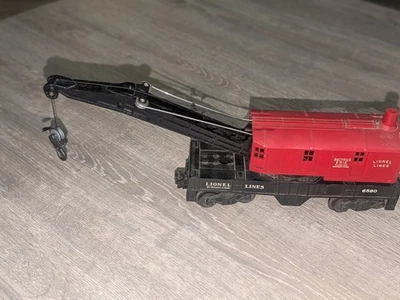 Lionel Postwar 6560 Erie Bucyrus Crane Car O HTF No Lettering on Chassis - Image 1 of 4