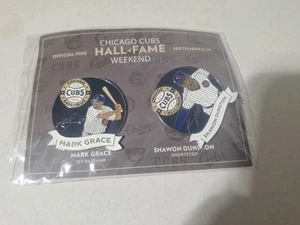 Chicago Cubs Hall Of Fame Pins Mark Grace Shawon Dunston - Bild 1 von 2