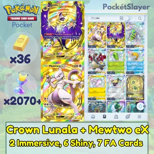 Pokemon TCG (Juego de Cartas Comerciales) Bolsillo 2 Corona Arceus + Arceus eX 2100+ Pack HG - Imagen 1 de 12