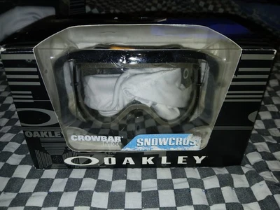  Gafas transparentes negras para nieve Oakley Crowbar Mx Nos Foto 1 de 4
