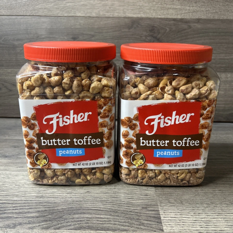 Fisher Butter Toffee Peanuts - 42 Oz. Cannister