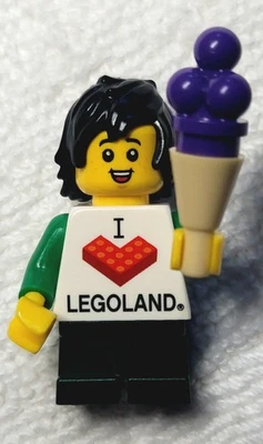 LEGO "I Love Legoland" Boy (Short) Minifig w/ Ice Cream Cone | NEW | FREE SHIP - Image 1 of 4