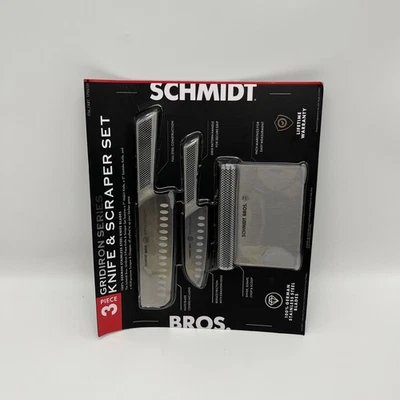 Used Schmidt Brothers Gridiron Series Knife & Scraper Set of 3 - Image 1 of 4