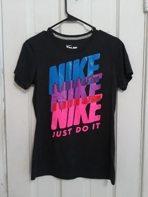 Camiseta retro para mujer NIKE Just Do It Logo talla M junior calce ajustado E3 Foto 1 de 4