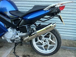 BMW F800 S, St 2006- Redondo Acero Inoxidable Road Legal Escape Silenciador, GB - Imagen 1 de 1