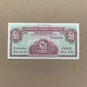 Post WW2, WWII British Army 1 Pound Banknote, Currency Great Britain Memorabilia - Picture 1 of 3
