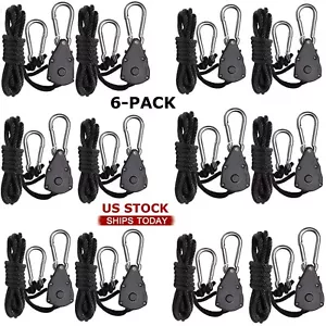 1/8 Inch 8-Feet Long Adjustable Heavy Duty Rope Clip Hanger,150lbs 6Pair,US Ship - Picture 1 of 18