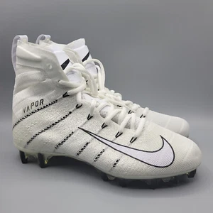 Nike Vapor Untouchable 3 Elite Flyknit Mens 8 Football Cleats White AH7408-110 - Picture 1 of 6