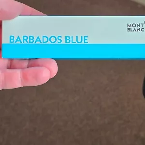 Montblanc Two Rollerball Refills Barbados Blue Medium New In Box - Picture 1 of 12