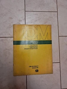 John Deere 1600 series Chisel Plow Owners Manual - Picture 1 of 1