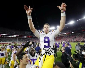 Joe Burrow LSU Tigers Football Signed 8X10 Photo Rp Joey Heisman Trophy - Picture 1 of 1