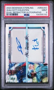 2024 Bowman Sterling Sebastian Walcott Felnin Celesten Refractor Auto #/25 PSA 9 - Picture 1 of 2