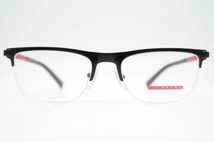 Brille Prada VPS 50R Schwarz Rot Weiß Halbrand Brillengestell eyeglasses Neu - Picture 1 of 6
