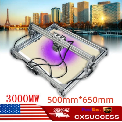 Grabadora láser CNC de 500 mm * 650 mm enrutadora cortadora máquina de corte de grabado de madera Foto 1 de 4