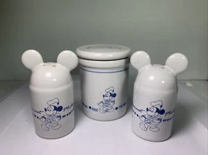 Disney Gourmet Mickey Mickey Mouse Keramik Salz und Pfefferstreuer Gewürzglas - Bild 1 von 11