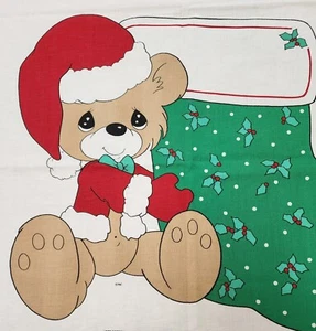 Precious Moments Fabric Panel Cut & Sew Christmas Holiday Home Decor - Picture 1 of 3