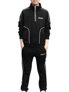 Kids Boys Two Pieces Tracksuits Sweat Suit Pullover Sweatshirt Sweatpants - Picture 1 of 28
