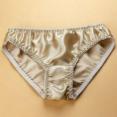 2 pares de bragas 100 % seda bragas bikinis tiro bajo calzoncillos hipster diarios descarados Foto 1 de 4