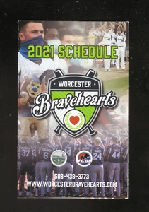 Worcester Bravehearts--2021 Pocket Schedule--Cornerstone Bank--FCBL - Bild 1 von 2