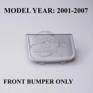 Parachoques Delantero tow hook cover para BMW 7 Serie E65 E66 2001-2007 Plateado - Imagen 1 de 9
