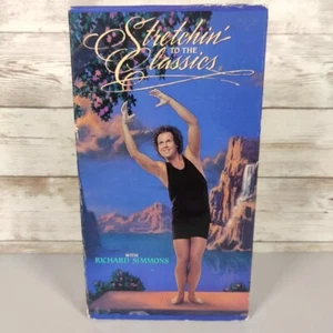 Richard Simmons Stretchin to the Classics VHS Tape Vintage Fair Condition Tested - Picture 1 of 6