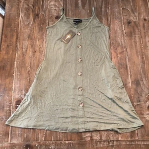 Streetwear Society Women's Minidress Green XL - Picture 1 of 2