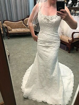 Mori Lee New Sexy Wedding Dress 2, Lace Fit & Flare, Vintage Reg $1999 - Image 1 of 4