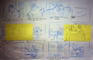Disney 101 Dálmatas: La Serie 1997 Dibujado a Mano Animación Producción Guión Gráfico - Imagen 1 de 2